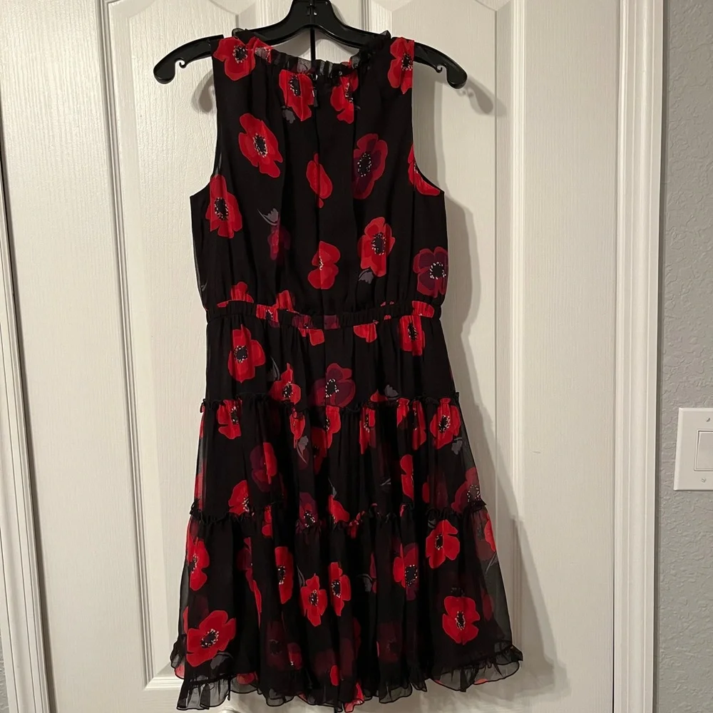Kate Spade Red Poppy Floral Dress Size 4